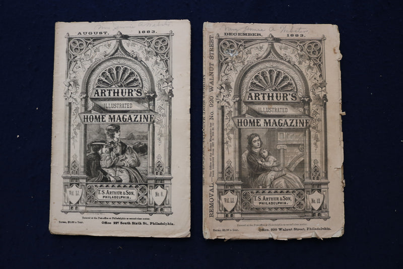 1882-1885 ARTHUR'S ILLUSTRATED HOME MAGAZINE - LOT OF 16 - O 3405