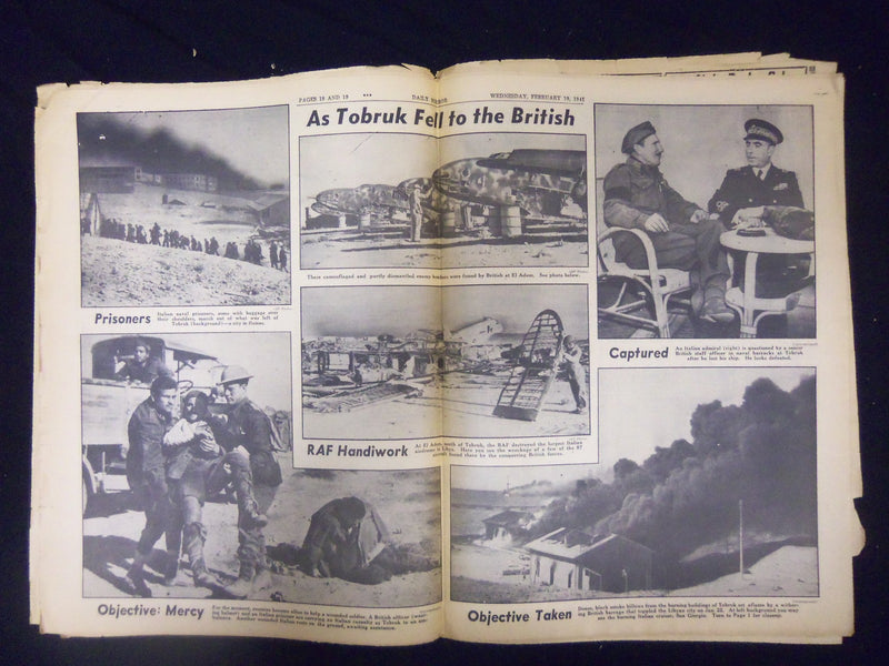 1941 FEBRUARY 19 NEW YORK DAILY MIRROR - JAPS MASS FOR FAR EAST BLOW - NP 2135