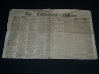 1866 DEC 22 THE COMMERCIAL BULLETIN BOSTON NEWSPAPER - STREET LIGHTS - NP 4186