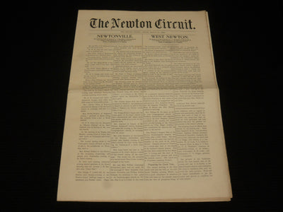1908 MARCH 27 THE NEWTON CIRCUIT NEWSPAPER - MASSACHUSETTS - NP 4251E