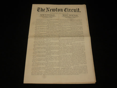 1908 MARCH 27 THE NEWTON CIRCUIT NEWSPAPER - MASSACHUSETTS - NP 4251E