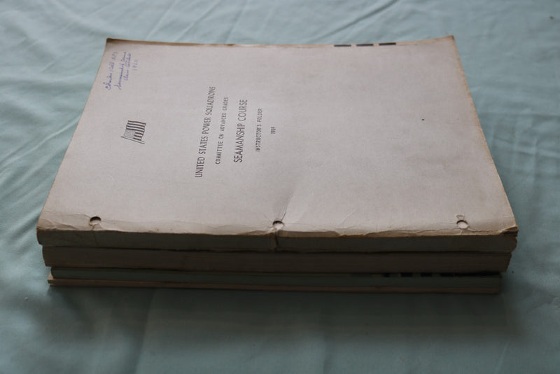 1959-1966 U.S. POWER SQUADRONS - SEAMSANSHIP PILOTING COURSE - LOT OF 4 - O 3936