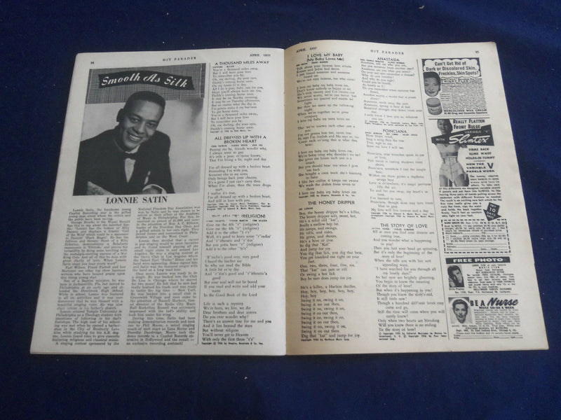 1957 APRIL HIT PARADER MAGAZINE - TERESA BREWER COVER - ST 4628V