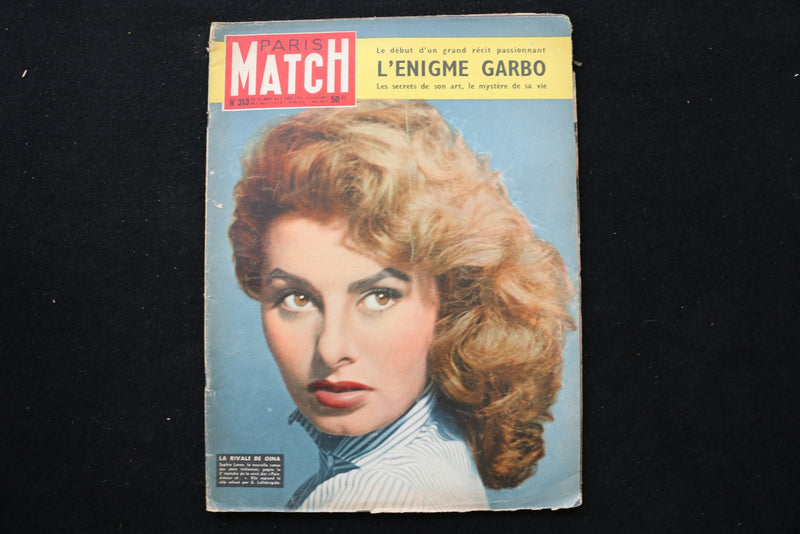 1955 APRIL 2 PARIS MATCH MAGAZINE - SOPHIA LOREN COVER - E 25332