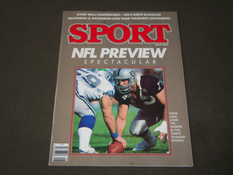 1986 AUGUST SPORT MAGAZINE - NFL PREVIEW SPECTACULAR - CW 336