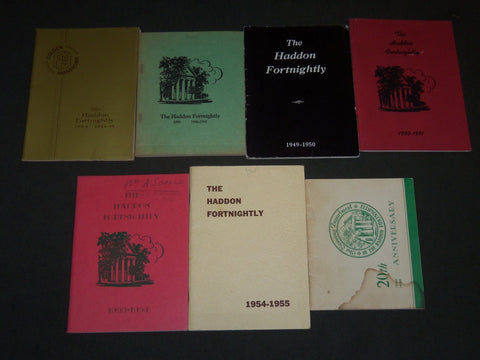 1944-1956 THE HADDON FORTNIGHTLY OF HADDONFIELD NEW JERSEY LOT OF 7 - II 6160