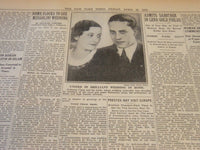 1930 APRIL 25 NEW YORK TIMES - ROME FLOCKS TO SEE MUSSOLINI WEDDING - NT 5723