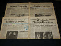 1994-1996 PETOSKEY NEWS REVIEW NEWSPAPERS LOT OF 12 - MICHIGAN - NP 4250A