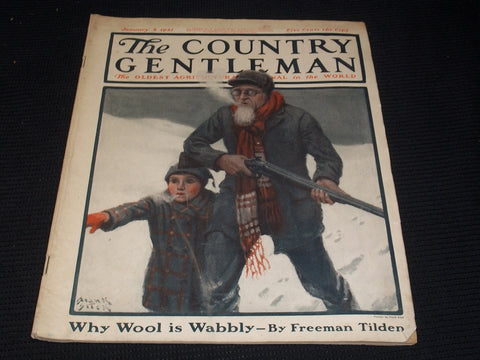 1921 JANUARY 8 THE COUNTRY GENTLEMAN MAGAZINE ILLUSTRATED COVER ART - E 2887