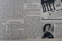 1935 OCTOBER 20 NEW YORK TIMES BOOK REVIEW SECTION - SINCLAIR LEWIS - NP 9168
