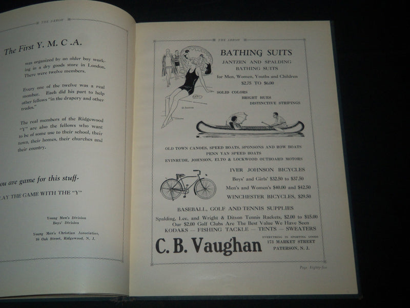 1928 THE ARROW-RIDGEWOOD HIGH SCHOOL YEARBOOK - NEW JERSEY - PHOTOS - YB 1696