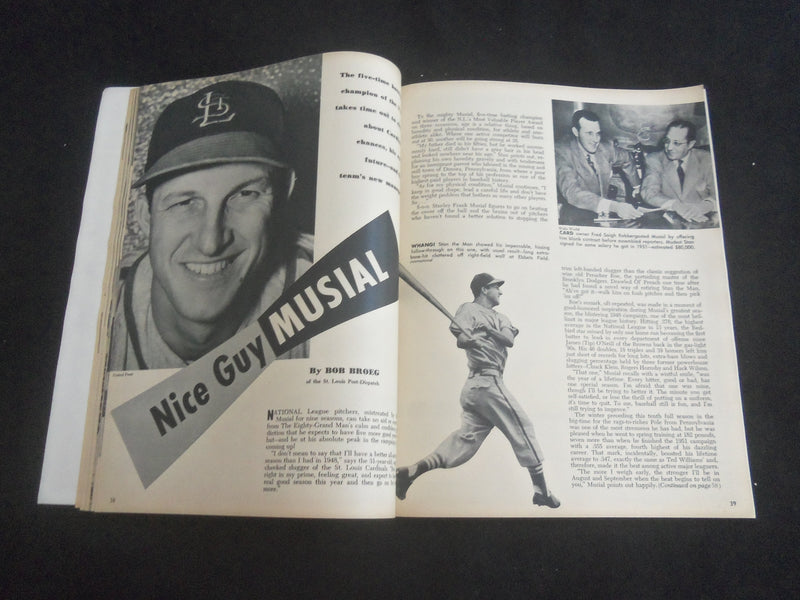 1952 JULY COMPLETE BASEBALL MAGAZINE - RICHIE ASHBURN - STAN MUSIAL - J 7706