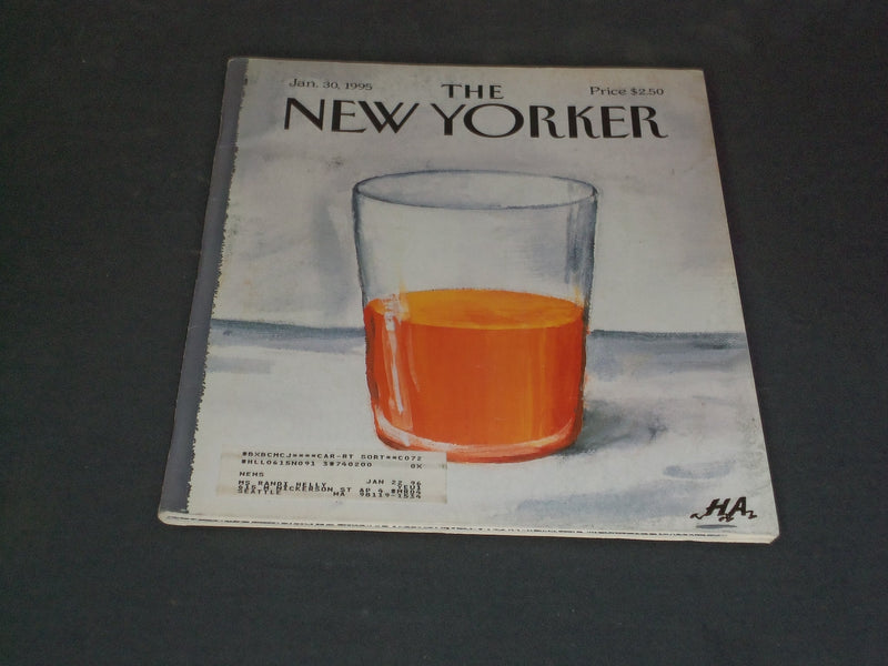 1995 JANUARY 30 THE NEW YORKER MAGAZINE - ILLUSTRATED COVER - NY 1740