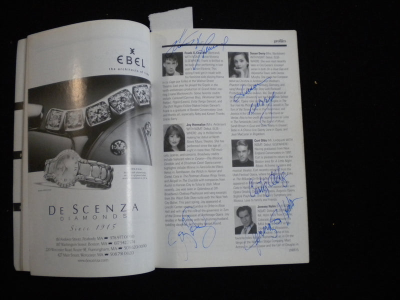2000 A LITTLE NIGHT MUSIC PROGRAM - 14 SIGNATURES - J 8292