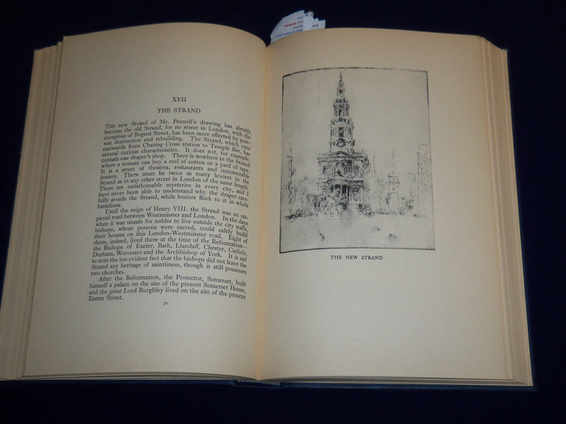 1937 LONDON BY SIDNEY DARK HARDCOVER BOOK - JOSEPH PENNELL ILLUS. - KD 3983K