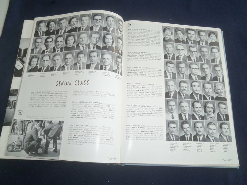 1961 REDSKIN OKLAHOMA STATE UNIVERSITY YEARBOOK - STILLWATER, OKLAHOMA - YB 2329