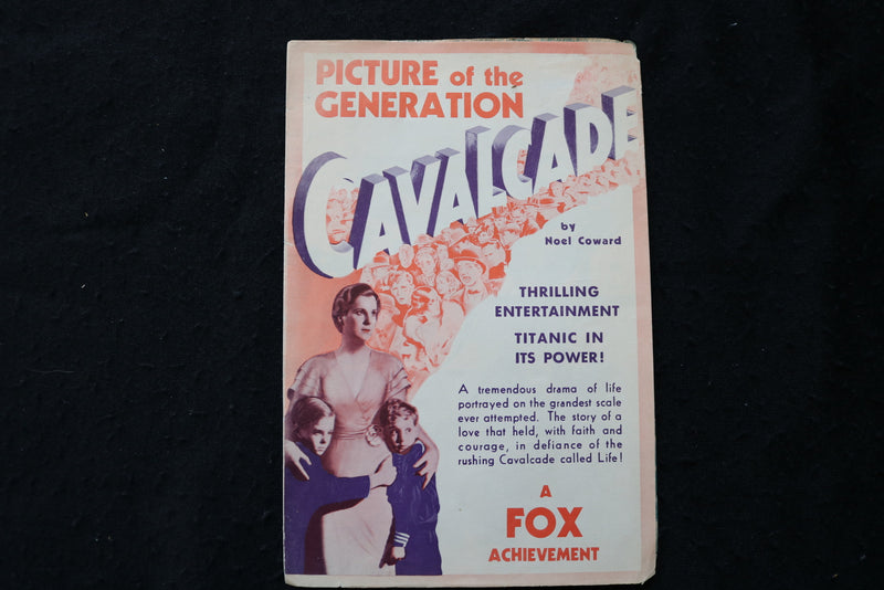 1933 CAVALCADE MOVIE PROGRAM - NIXON THEATRE - PITTSBURGH, PA - K 1799