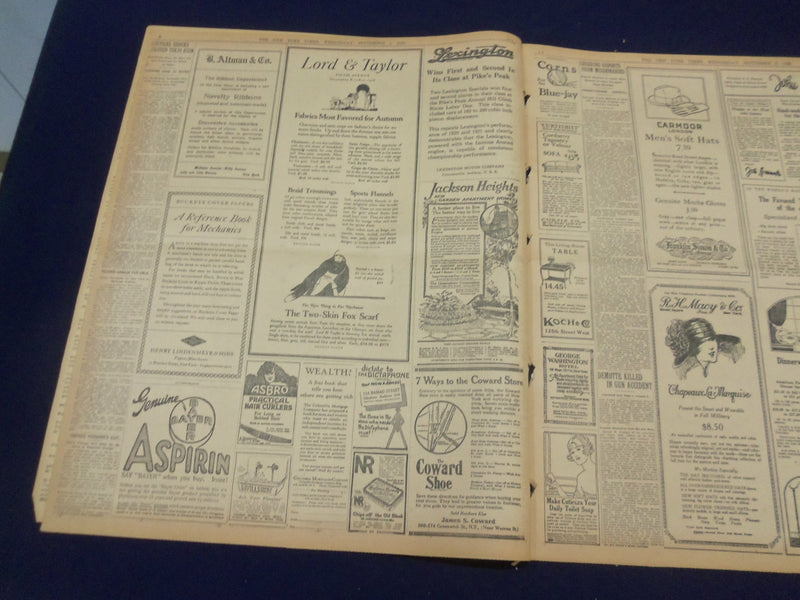 1923 SEP 5 NEW YORK TIMES - JAPANESE DEATH TOLL MAY REACH 300,000 - NT 9349