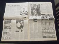 1986 OCT 26 THE BOSTON GLOBE NEWSPAPER - NEW YORK METS WIN WORLD SERIES- NP 6095