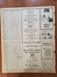 1921 FEBRUARY 12 NEW YORK TIMES NEWSPAPER - ALL AGENCIES FIGHT TYPHUS - NT 8121
