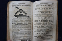 1842-1849 WORCESTER BUSINESS DIRECTORY AND ADVERTISER - LOT OF 6 - KD 9550
