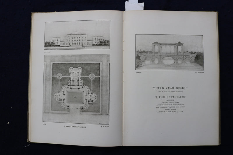 1905 M.I.T. ARCHITECTURAL ANNUAL HARDCOVER BOOK - K 1302