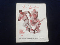 1967 WASHINGTON SENATORS VS. NEW YORK YANKEES SCORECARD - J 8399