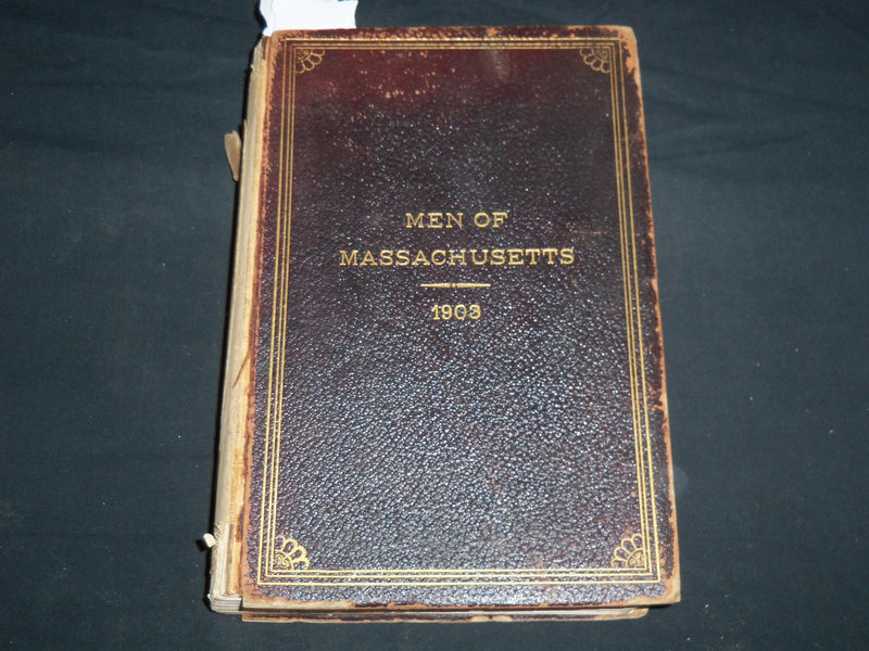 1903 MEN OF MASSACHUSETTS VOLUME - COLLECTION OF PORTRAITS - KD 4502B