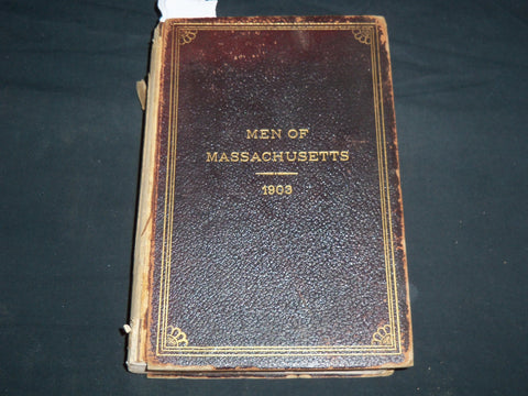 1903 MEN OF MASSACHUSETTS VOLUME - COLLECTION OF PORTRAITS - KD 4502B