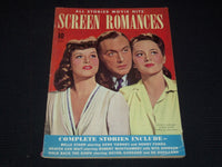 1941 AUGUST SCREEN ROMANCES MAGAZINE - GODDARD, BOYER & HAVILLAND - E 16363