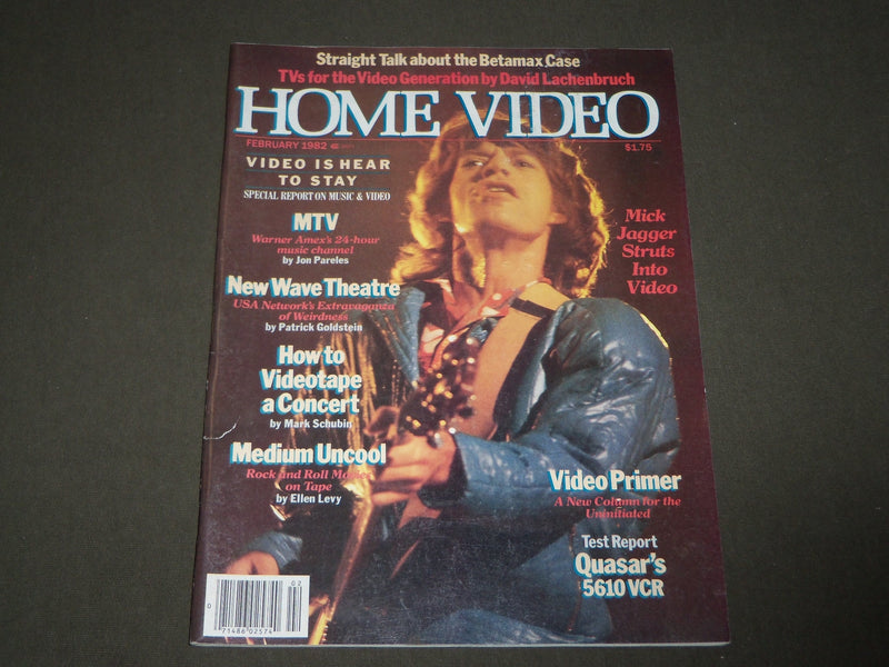 1982 FEBRUARY HOME VIDEO MAGAZINE - MICK JAGGER COVER - CW 594