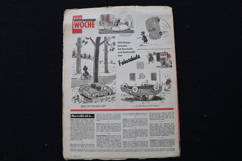 1956 FEBRUARY 25 ABZ ILLUSTRIERTE WOCHE MAGAZINE - KIM NOVAK COVER - E 25103