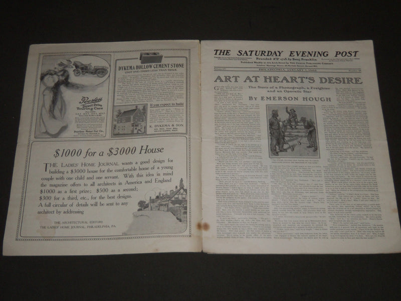 1905 JAN 7 THE SATURDAY EVENING POST MAGAZINE - HARRISON FISHER COVER - SP 757