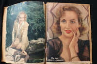 1940'S MOVIE STARS SCRAPBOOK - CAROLE LOMBARD - RITA HAYWORTH - E 24880