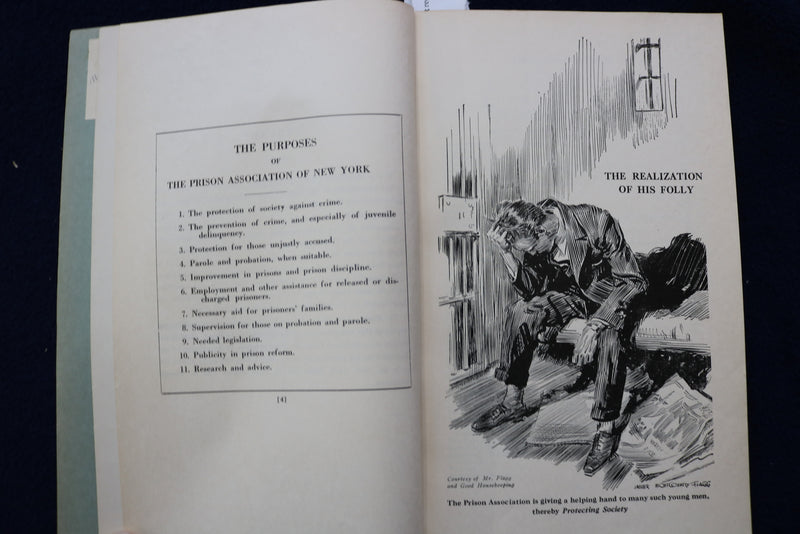 1927 PRISON ASSOCIATION OF NEW YORK ANNUAL REPORT SOFTCOVER BOOK - K 871