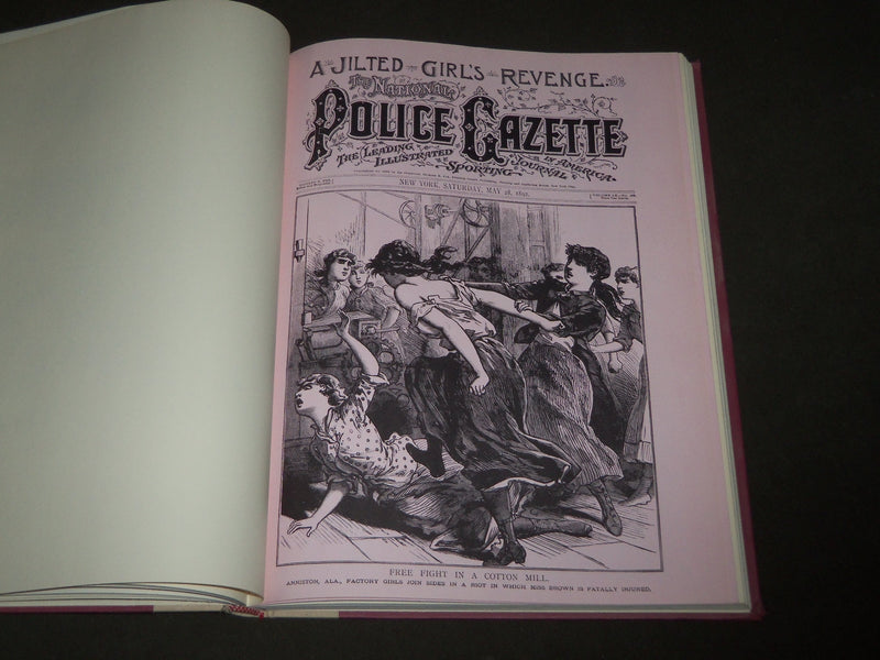 1972 THE POLICE GAZETTE BOOK EDITED BY GENE SMITH - NICE ILLUSTRATIONS - KD 4977