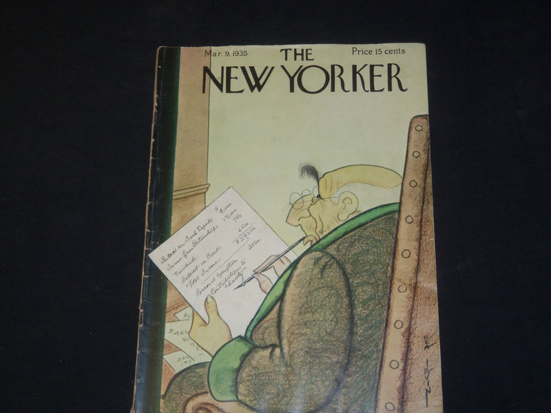 1935 MARCH 9 THE NEW YORKER MAGAZINE - ILLUSTRATED COVER - NY 4