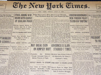 1923 JULY 6 NEW YORK TIMES NEWSPAPER - MAY BREAK EVEN ON DEMPSEY BOUT - NT 7739