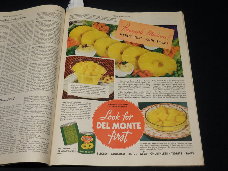 1939 JANUARY LADIES HOME JOURNAL MAGAZINE - BEAUTIFUL FRONT COVER - F 356