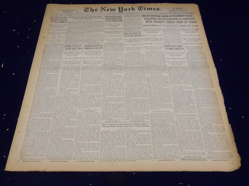 1931 AUG 24 NEW YORK TIMES - HELEN WILLS MOODY WINS TITLE FOR 7TH TIME - NT 2439