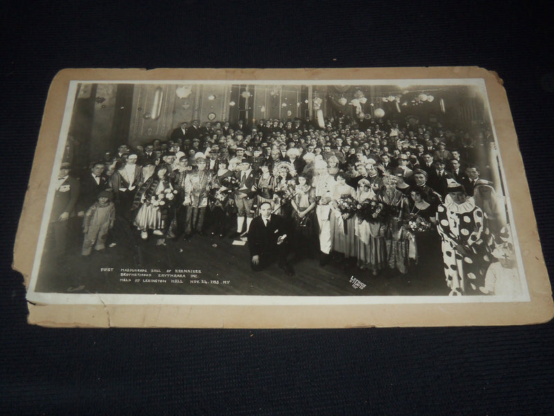 1923 KRENAIKEE BROTHERHOOD ERYTHRAEA MASQUERADE BALL MOUNTED PHOTO 22 x 14- #197