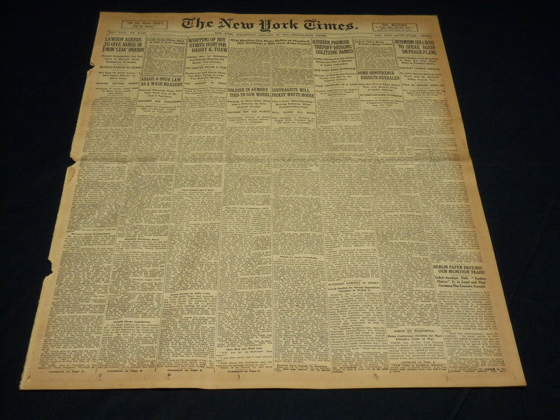 1917 JANUARY 10 NEW YORK TIMES - RUSSIAN PREMIER TREPOFF RESIGNS - NT 8740