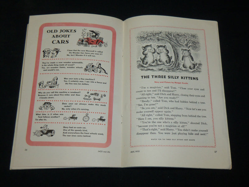 1955 JULY JACK AND JILL MAGAZINE LOT OF 2 ISSUES - AMERICAN FLAG COVER - J 6088