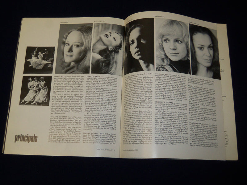 1980 BERLIN BALLET PROGRAM - DEUTSCHE OPER BERLIN - NUREYEV - J 5109