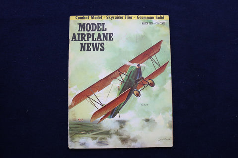 1956 MARCH MODEL AIRPLANE NEWS MAGAZINE - TRAVELAIR COVER - E 11517