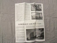 1961 SOMERSET COUNTY NEW JERSEY SOFTCOVER BOOK AND MAP - K 289