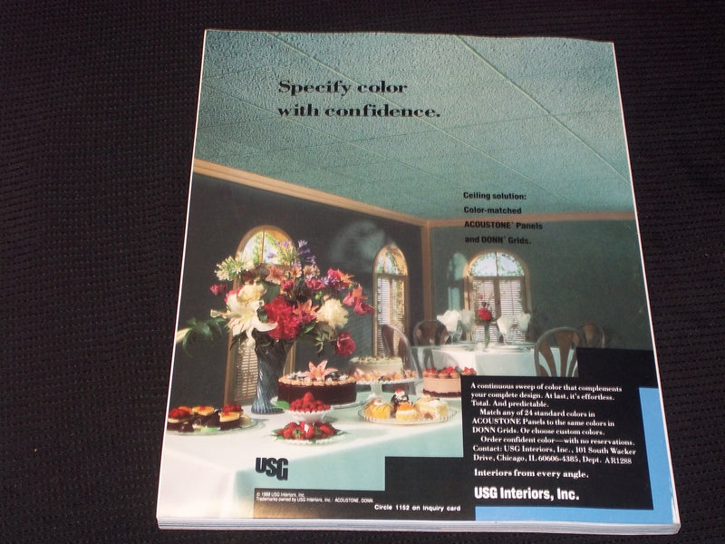 1988 DECEMBER ARCHITECTURAL RECORD MAGAZINE - PRODUCT REPORTS COVER - E 951