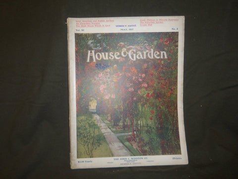 1907 MAY THE HOUSE & GARDEN MAGAZINE - GREAT PHOTOS & ADS - ST 785