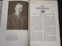 1918-1919 THE BOOKMAN MAGAZINE LOT OF 8 ISSUES -STORIES & ILLUSTRATIONS- WR 76