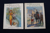 1911 LE GAULOIS DU DIMANCHE ILLUSTRATED MAGAZINE - FRENCH - LOT OF 8 - O 3617